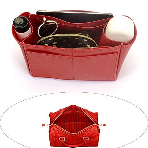 Leather Bag Organizer for Speedy 25, Vegan Leather Liner