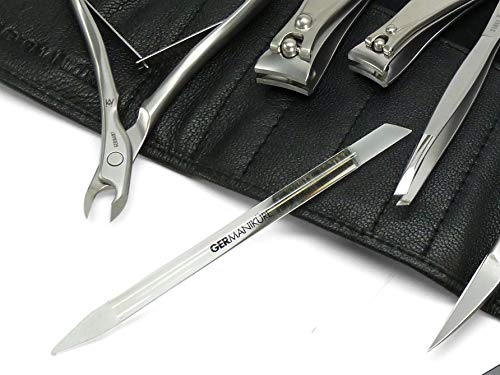 image for 7pcs Nail Kit German FINOX Surgical Stainless Steel: Toenail Clippers,