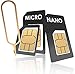 innoGadgets Nano-SIM Adapter Set | Complete Adapter Set for Nano-SIM to Micro-SIM to SIM | Includes SIM Opener Needle