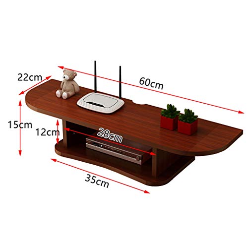 Floating Wall Mounted TV Stand Wall Media Console Desk Wall Hutch Storage TV Cabinet with Open Storage Shelf TV Console Component Shelf for Blu-Ray Players/Video Game Consoles/Cable Boxes/Speakers