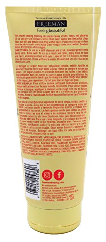 Freeman Facial Apple Cider Vinegar Clay Mask + Scrub 6 Ounce (177ml) (2 Pack)