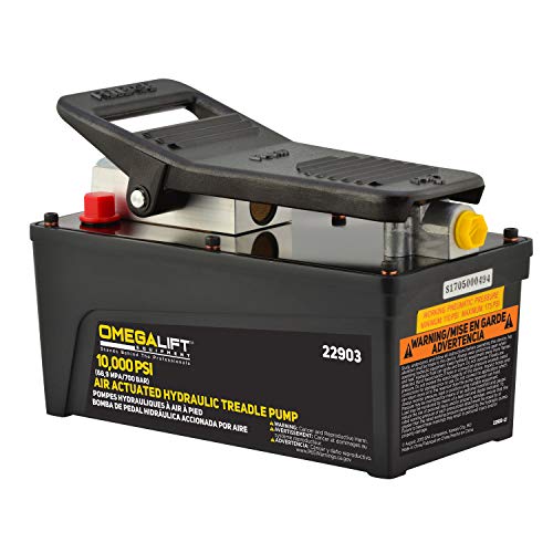 Omega 22903 Black 10000 PSI Air Actuated Hydraulic Treadle Pump