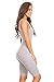 Stretch Cotton Bodysuit Women Sleeveless Stretch Cotton Skinny Solid Knee Length Sport Active Unitard Bodysuit (& Plus)