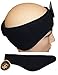 Black Polar Fleece Velcro Headband Earmuffs Winter Head Ear Band Snowboard Adjustable Fits Most