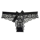 Jesse Women Hollow Floral Lace Thong