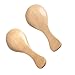 Miraclekoo Small Wooden Salt Spoons Schima Superba Wood Sugar Condiments Spoons,3-Inch, 5 Pcs