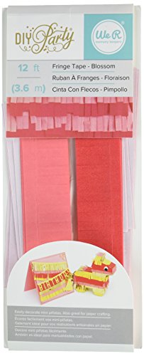 We R Memory Keepers 660776 DIY Party Fringe Tape, Blossom, 12'