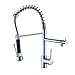Fapully Modern High Spring Single Handle Single Hole Kitchen Sink Faucet with Pull Down Sprayer Mixer Tap,Chrome