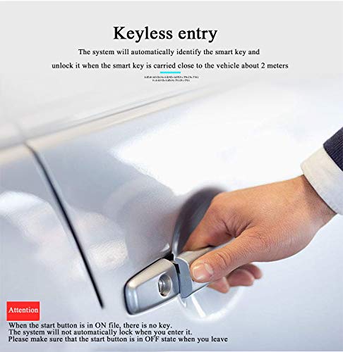 3T6B Updated Version Passive Keyless Entry Immobilizer System PKE Engine Starter Auto Central Lock Push Button Vehicles Start/Stop Kit Safe Lock with 2 Smart Key - Thumbnail 4