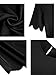 Romwe Women's Short Sleeve Casual A-Line Mini Party Dress Black L