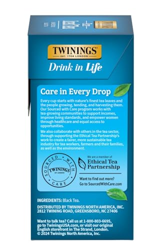 TWININGS PURE BLACK ICED TEA BAGS, 72 CT