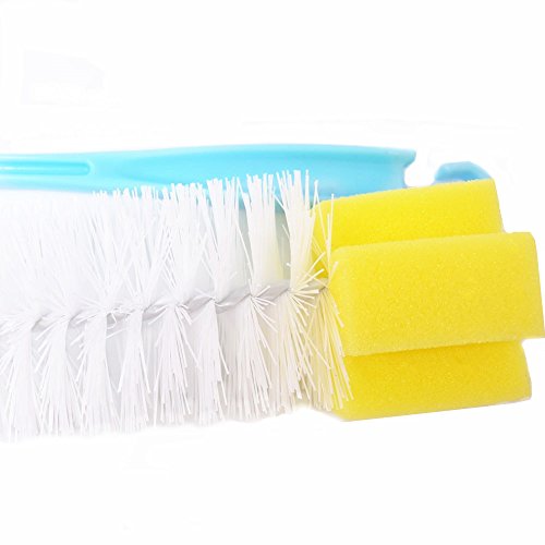 YUMSUM Urinal Bedpan Brush Set of 2,Cleaning Brushes with Long Handled Sponge Plastic Head 48CM/18.8" (2 Pack)