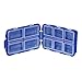 Lewis N. Clark Folding Pill Organizer Supplement Case for OTC Medicine,Prescription and Vitamins, 8 Day Box, Blue
