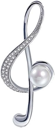 Krystal Suyi Musical Note Brooch Scarf Deduction Brooch Multi-Purpose Brooch P8