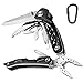 Multitool Knife, Olyeem Multi-Purpose Pocket Folding Knife, 11 In 1 Multi Plier Tool Kit With Carabiner Clip For Outdoor Survival, Camping, Hunting, Fishing, Hiking and Indoor Everyday Use