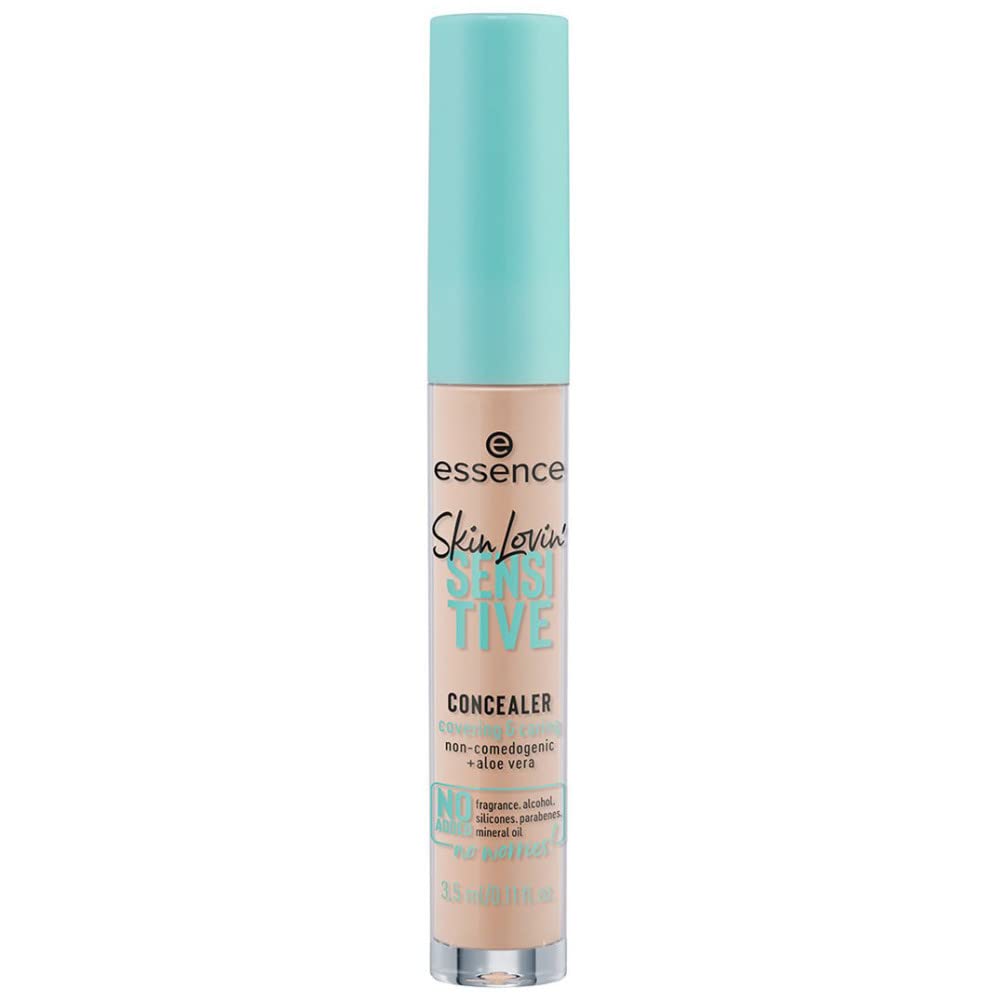 Essence Cosmetics Skin Lovin' SENSITIVE CONCEALER, moisturizing/hydrating, calming, for sensitive eyes/skin, natural (3,5ml)