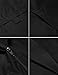 SoTeer Womens Black Poncho Outdoor Packable Water Proof Rain Jacket Hooded Raincoat Black XXL
