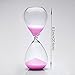 Hourglass Sand Timers - SWISSELITE Biloba Hourglass Sand Timer Inspired Glass/Home, Desk, Office Decor