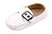 Femizee Baby Boys Girls Breathable Soft Sole Slip on Crib Shoes(Newborn/First Walker/Infant Baby),White 6-12 Months