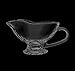 Bezrat Gravy Boat - Large 10 oz crystal Coupe Shaped Gravy Sauce Boat 1 Pack