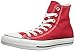 Converse Chuck Taylor All Star Seasonal Canvas High Top Sneakers Red White Mens 10