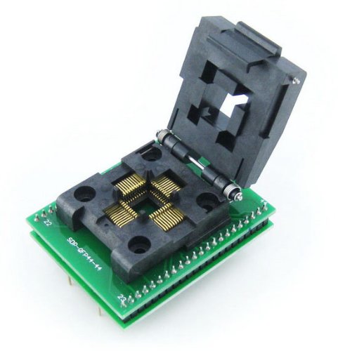 Waveshare QFP44 TO DIP44 (A) QFP44 TQFP44 FQFP44 PQFP44 Yamaichi IC Programming Adapter Test Burn-in Socket 0.8mm Pitch