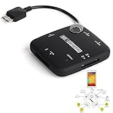 VIMVIP Micro USB 3.0 7 in 1 Host Adapter Connection Kit Card Reader OTG USB HUB For Samsung Galaxy S5 i9600 & Samsung Galaxy Note 3 N9000 (Black)