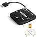 VIMVIP Micro USB 3.0 7 in 1 Host Adapter Connection Kit Card Reader OTG USB HUB For Samsung Galaxy S5 i9600 & Samsung Galaxy Note 3 N9000 (Black)
