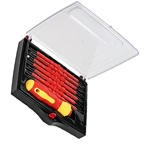 NIDONE Isolierte Schraubendreher-Sätze Austauschbare Phillips Schlitz-Bits 7-in-1 Elektriker Reparatur-Werkzeug – Bild 3