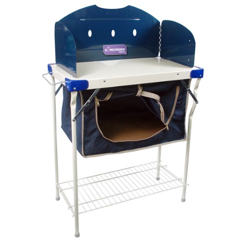 Garden Mile Blue Portable Folding Outdoor Camping Kitchen Food