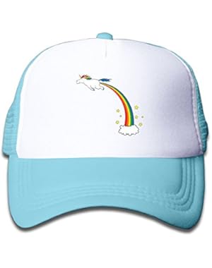 Unicorn Rainbow Youth Toddler Mesh Hats Boys and Girls Baseball Trucker Cap