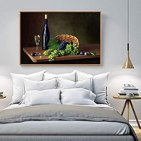 Floating Framed Canvas Wall Art for Living Room, Bedroom Still Life Canvas Prints for Home Decoration Ready to Hang - 16x24 inches