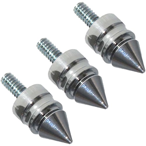 Chromed Hog 17093 "Pike Spike" Custom Windshield Bolts For 19962013