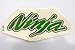 Kawasaki Genuine Original Ninja Fuel Tank Sticker Decal Green/Silver/Black
