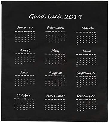 Bluetoot Headset - 2019 Year Creative Simple Innovative Letter Wall Calendar - Wall 2019 Desktop Calendar Wooden Desk Office Earphones Ornaments Headphone Sticker Calendar Sport Earphone Blue