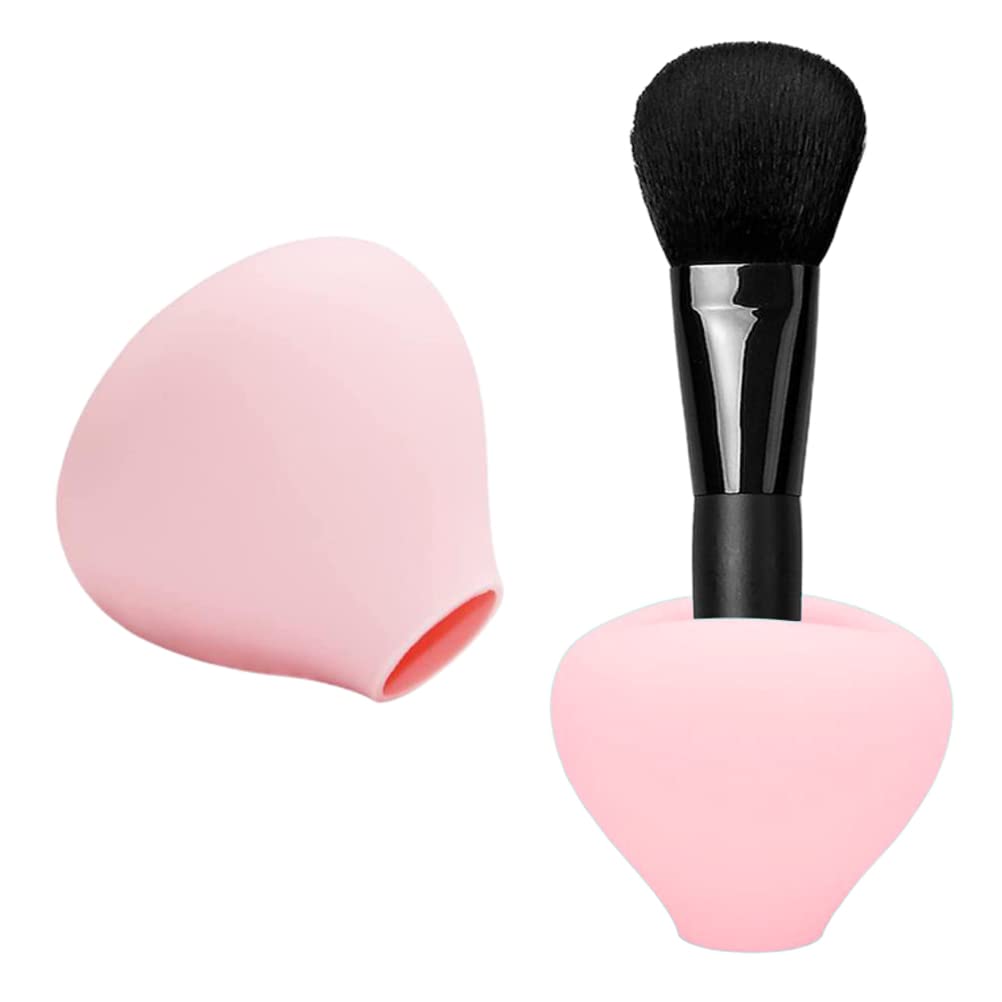 Reusable Makeup Brush Covers, Silicone Makeup Brush Holder,Dustproof Makeup Brush Protector Guards Caps for Travel and Home