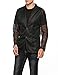 COOFANDY Men's Sexy See-Through Mesh Blazer Coat Clubwear Fishnet Jackets Black,Large