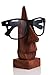 The Indian Arts Classic Hand Carved Rosewood Nose-Shaped Eyeglass Spectacle Holder