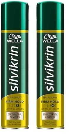 Wella Silvikrin Firm Hold Hairpsray, EXTRA VALUE 500ml (Pack of 2)