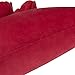 JWH 3D Flower Throw Pillow Cover Decorative Handmade Floral Pillow Case Soft Velvet Pillowcase Lumbar Cushion for Bed Living Room Chair Couch Decor Shams 12x20 Inch Red