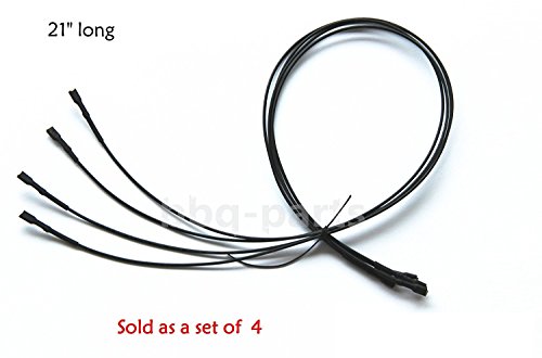 Hongso IWC500 Universal Gas Barbecue Grill Replacement Ignitor Wire for Select Gas Grill Models by Char-Griller, Cuisinart, JennAir, Kenmore, Uniflame, and Vermont Castings outdoor grills, Set of 4