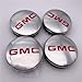 OSIRCAT 4Pcs Brushed Wheel Center Hub Caps fit 2014-2017 GMC Yukon XL Sierra 1500 Denali Fit GMC 3.25