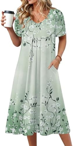 Lands' End Women's Cotton Modal Vneck Wrap Midi Dress X-Small Frosted Green Flower Patch at Amazon Women's Clothing store Lands' End Women's Cotton Modal Vneck Wrap Midi Dress X-Small Frosted Green Flower Patch at Amazon Women's Clothing store