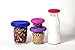 Farberware Huggers Reusable Silicone Food Savers, Set of 4, Berry