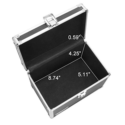 Vaultz Lockable Index Card Holder Flash Card Organizer for Recipes