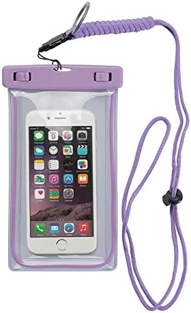FITACKLE Waterproof Phone Case Dry bag for iPhone 6 6S Plus 5S SE Samsung Galaxy S7 S6 S5 S4, Note 5 4 3, LG G4 G5 G3 (Purple)