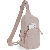 KENOFAR Womenquilted Puffer Crossbody Bag, Fanny Packs for Travel Hiking Lightweight Sling Backpack,Both Daily Commuting and Travel