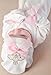 Lilax Baby Girl Jewels Crown Layette 3 Piece Gift Set 0-3 Months Pearl Crown