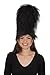 Jacobson Hat Company Men's Beefeater Hat with Chin Strap, Black, Adult