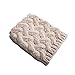 Bestjybt Womens Short Boots Socks Crochet Knitted Boot Cuffs Leg Warmers Socks, Beige